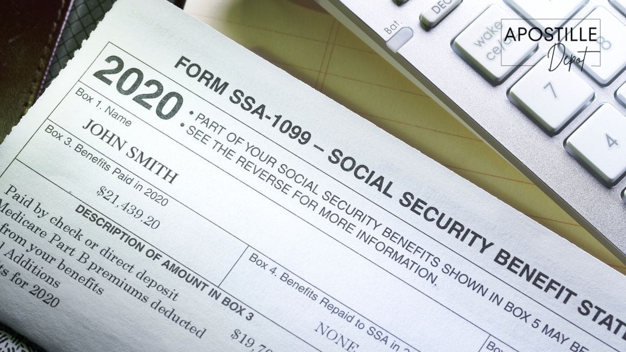 apostille social security statement